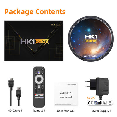 HK1 RBOX W2T IPTV Set Up Box 2G 4G RAM 16G 32G 64G ROM صندوق تلفزيون أندرويد
